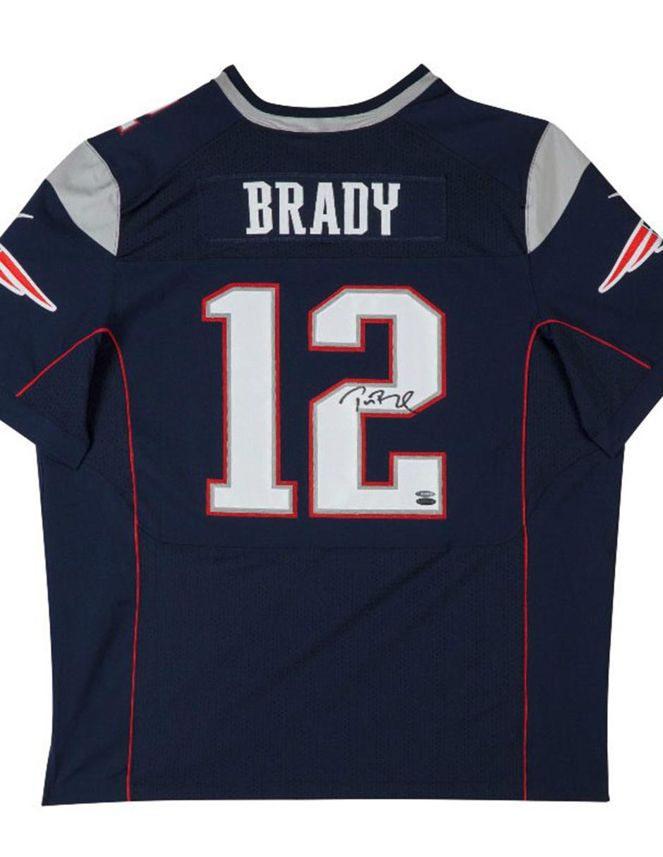 Jersey autografiada Idolos Patriots de Nueva Inglaterra Tom Brady ...