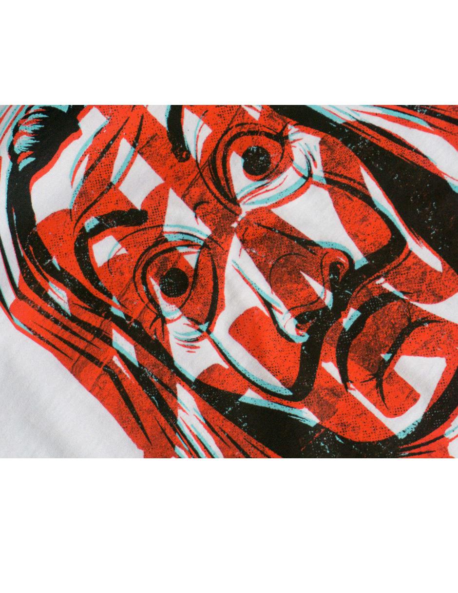 Playera Máscara de Látex Dalí La Casa de Papel para dama 3