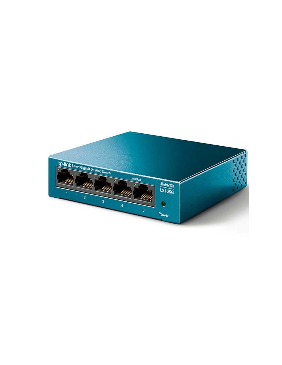 Switch LS105G LiteWave 5 Puertos Gigabit Ethernet 10/100/1000Mbps 2