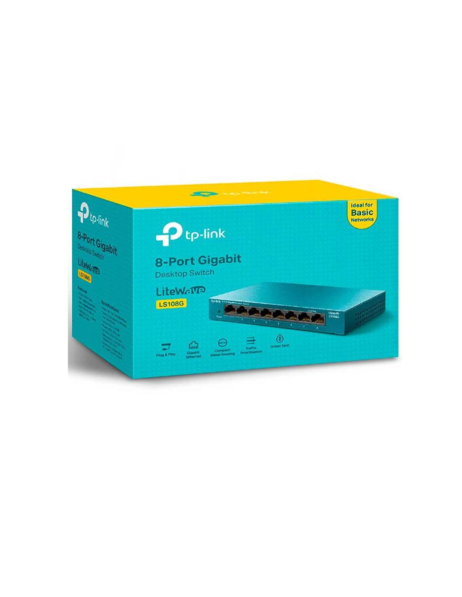 Switch LS108G LiteWave 8 Puertos Gigabit Ethernet 10/100/1000Mbps