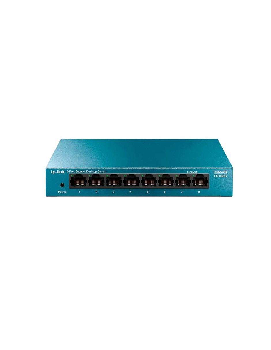 Switch LS108G LiteWave 8 Puertos Gigabit Ethernet 10/100/1000Mbps 4