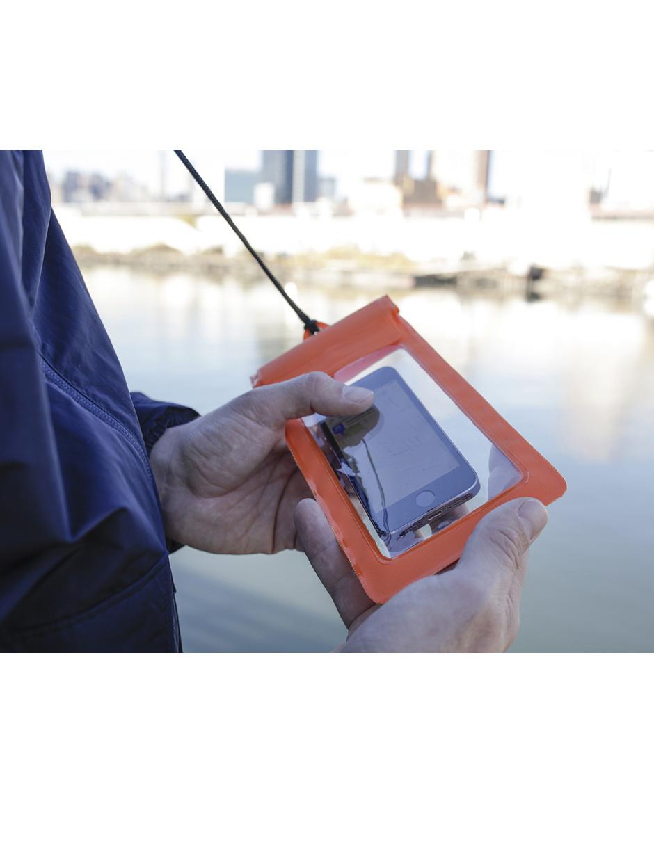 Impermeable para Celular anaranjado 5