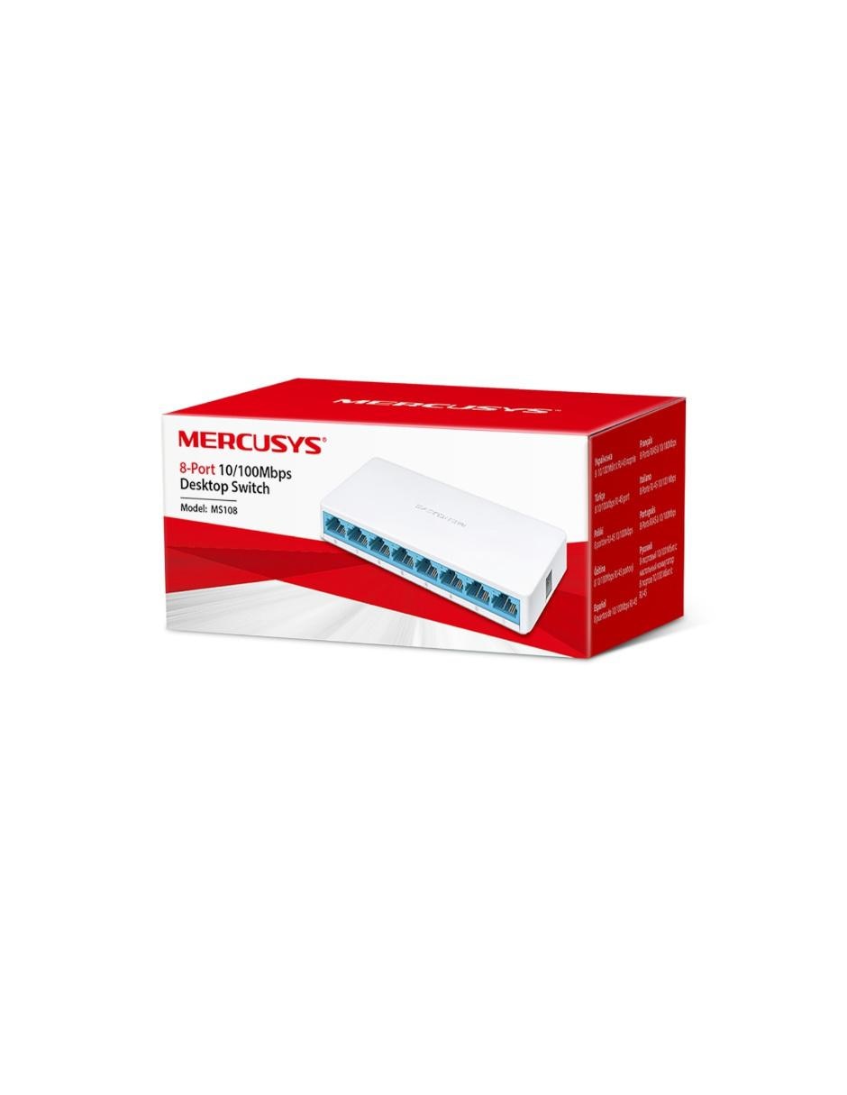 Switch MS108 8 Puertos Fast Ethernet 10/100Mbps 2