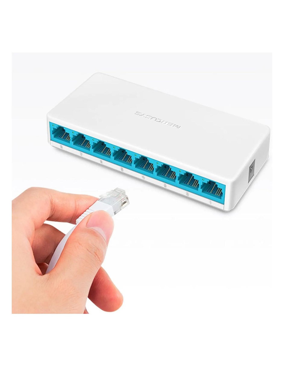 Switch MS108 8 Puertos Fast Ethernet 10/100Mbps 5
