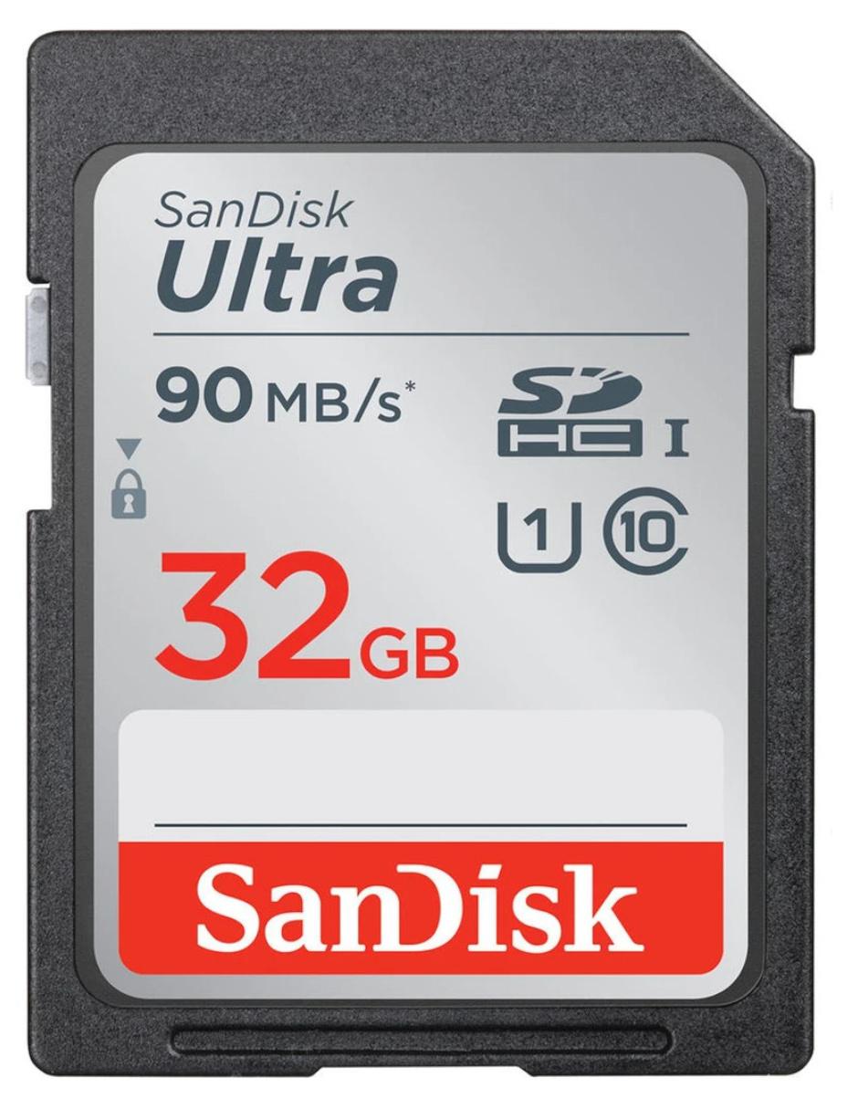 Tarjeta SD 32GB Ultra Clase 10 Video Full HD SDSDUNR-032G-GN6IN 1