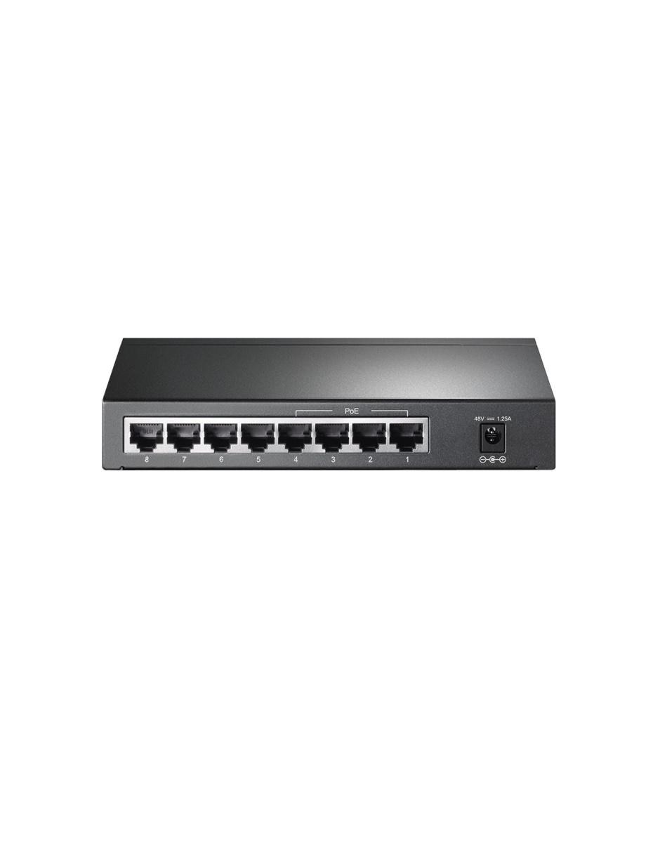 Switch TP-Link TL-SG1008P 8 Puertos Gigabit Ethernet 10/100/1000Mbps PoE 802.3af 3