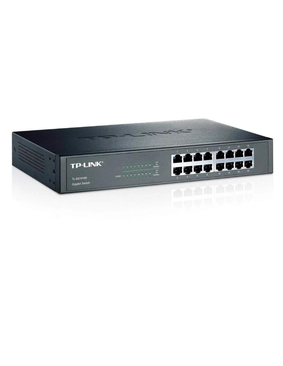 Switch TL-SG1016D 16 Puertos Gigabit Ethernet 10/100/1000 3