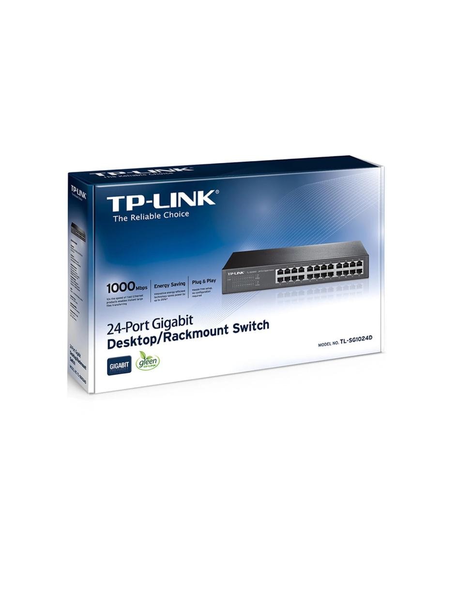 Switch TL-SG1024D 24 Puertos Gigabit Ethernet 10/100/1000Mbps 2