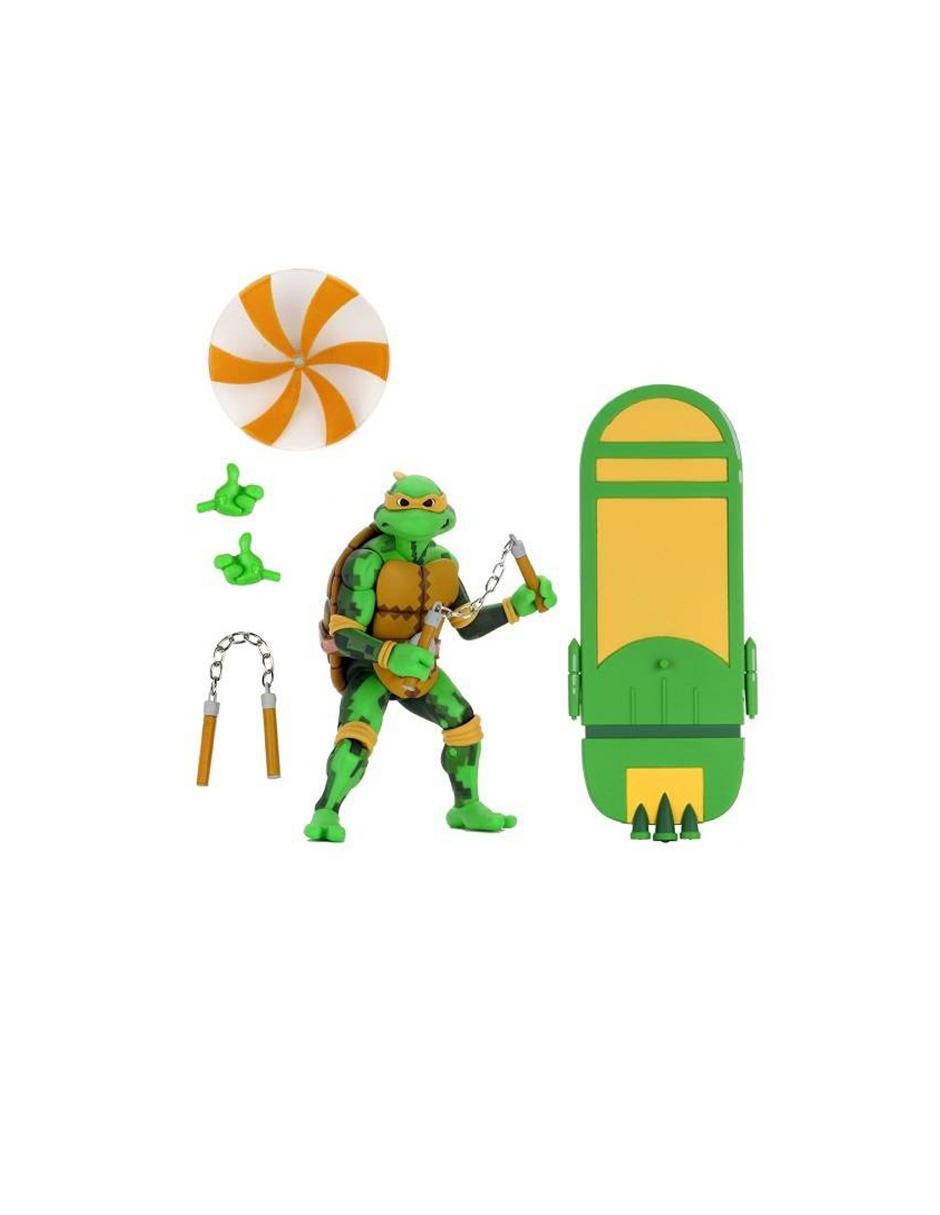 Figura articulada Tortugas Ninja ultimate con movimiento