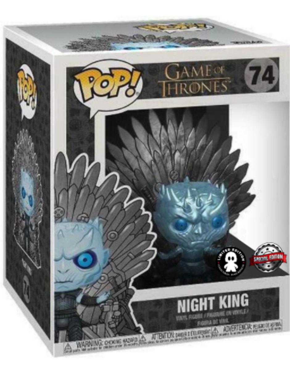 Figura Pop! Game of Thrones Special Edition Night King on Throne Metallic 3