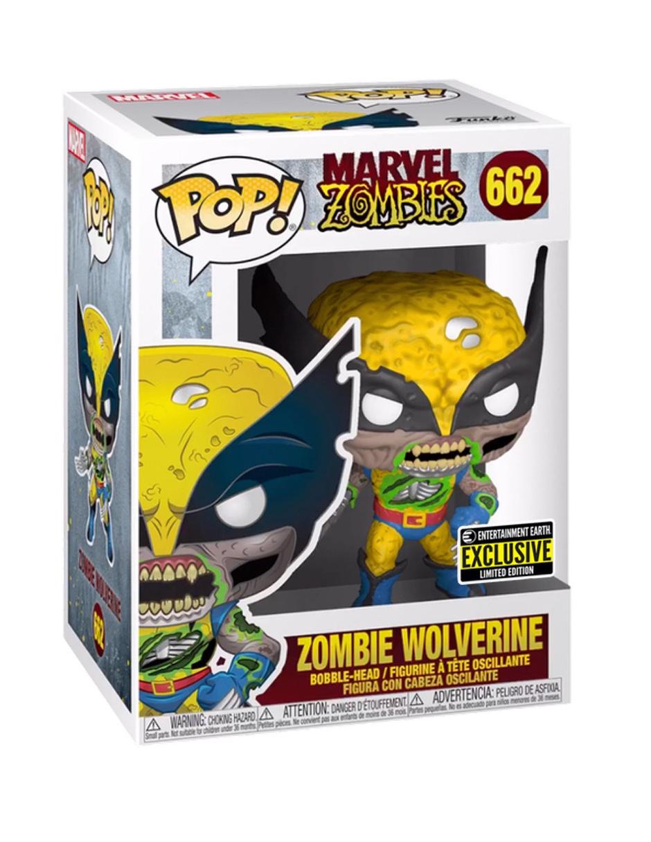 Figura Pop! Wolverine Marvel Zombies GITD Exclusivo EE 2