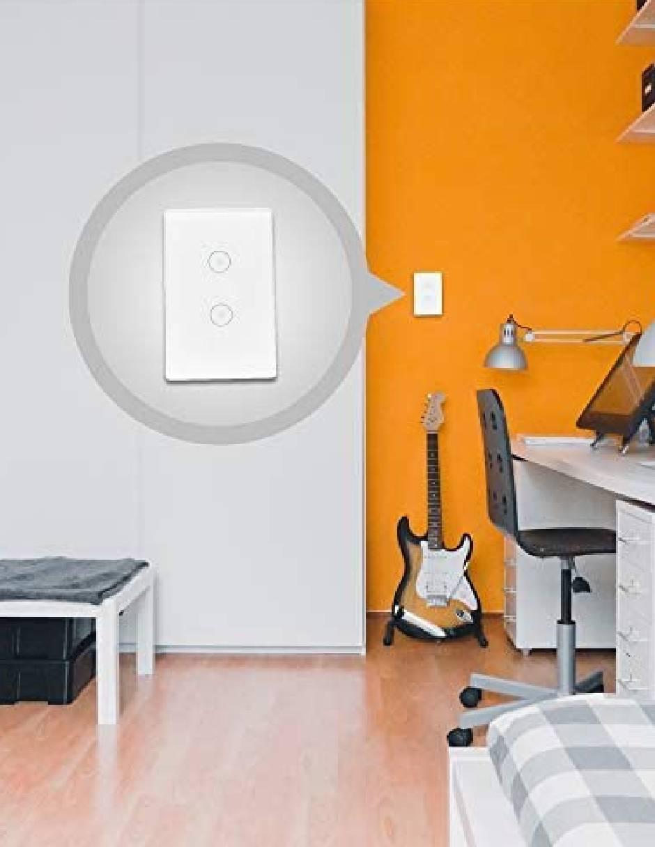 Interruptor de Luz Inteligente Wi-Fi 2 Botones 3