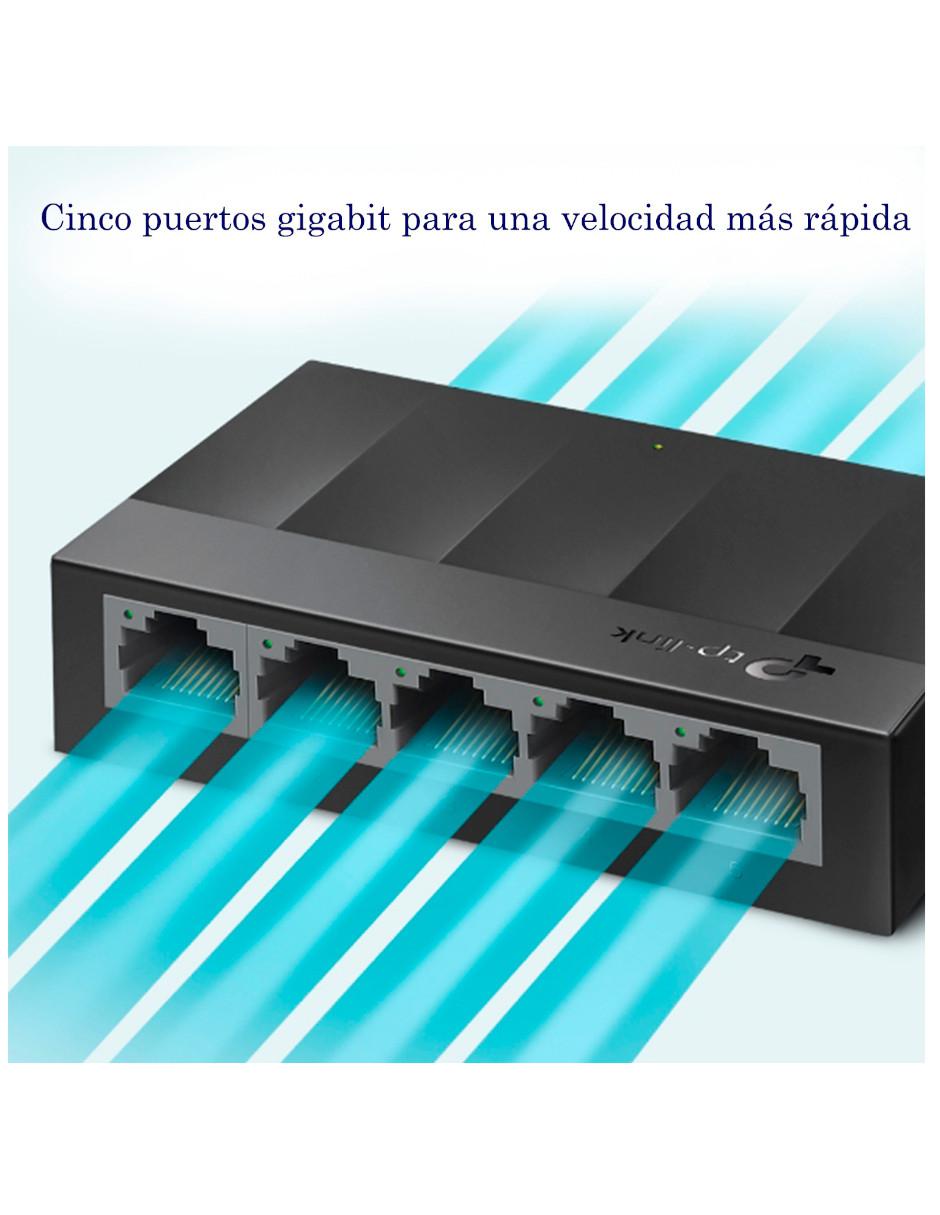 Switch LS1005G 5 Puertos LiteWave Gigabit Ethernet 10/100/1000Mbps 2