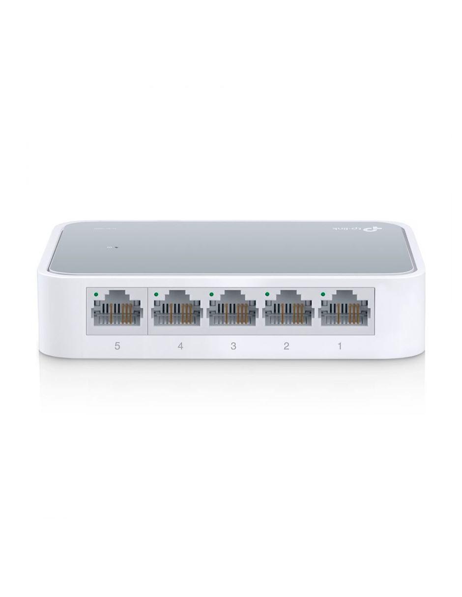 Switch de escritorio 5 puertos TP-Link TL-SF1005D RJ45 Fast Ethernet 2