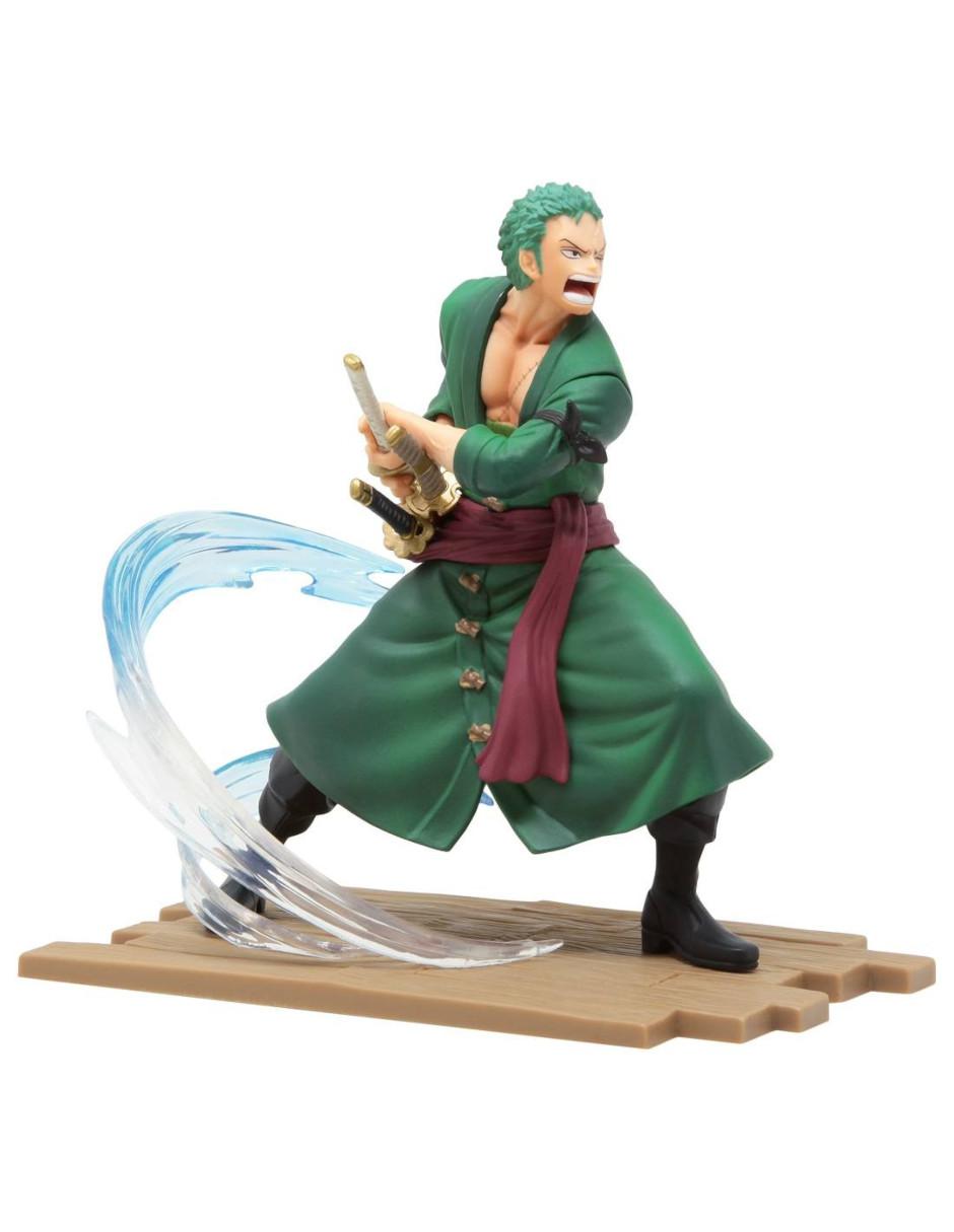 Figura One Piece Monkey D. Luffy, Roronoa Zoro, Axe-Hand Morgan y Shanks collectors con movimiento Figura One Piece Monkey D. Luffy, Roronoa Zoro, Axe-Hand Morgan y Shanks collectors con movimiento