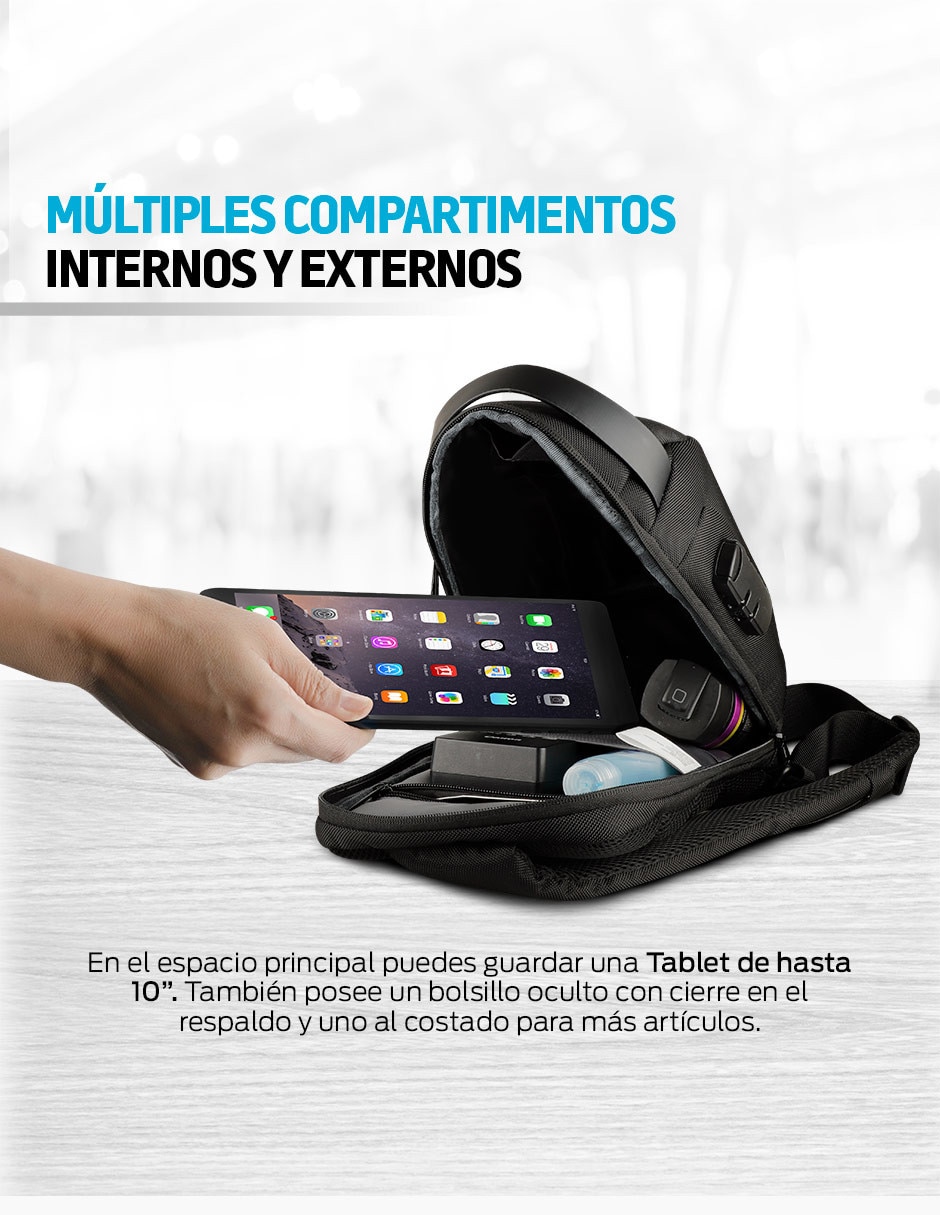 Mochila antirrobo impermeable unisex 8