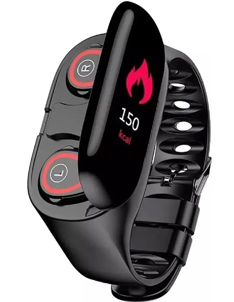Smartwatch Fralugio Deportivo unisex M1_NEGRO + Audífonos en Liverpool