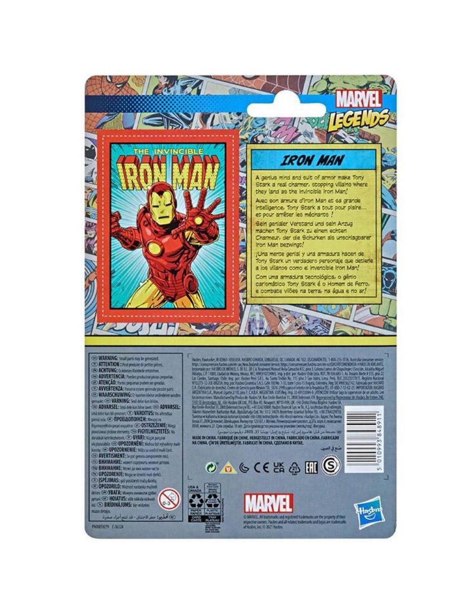 Figura de acción Marvel Iron Man retro 3