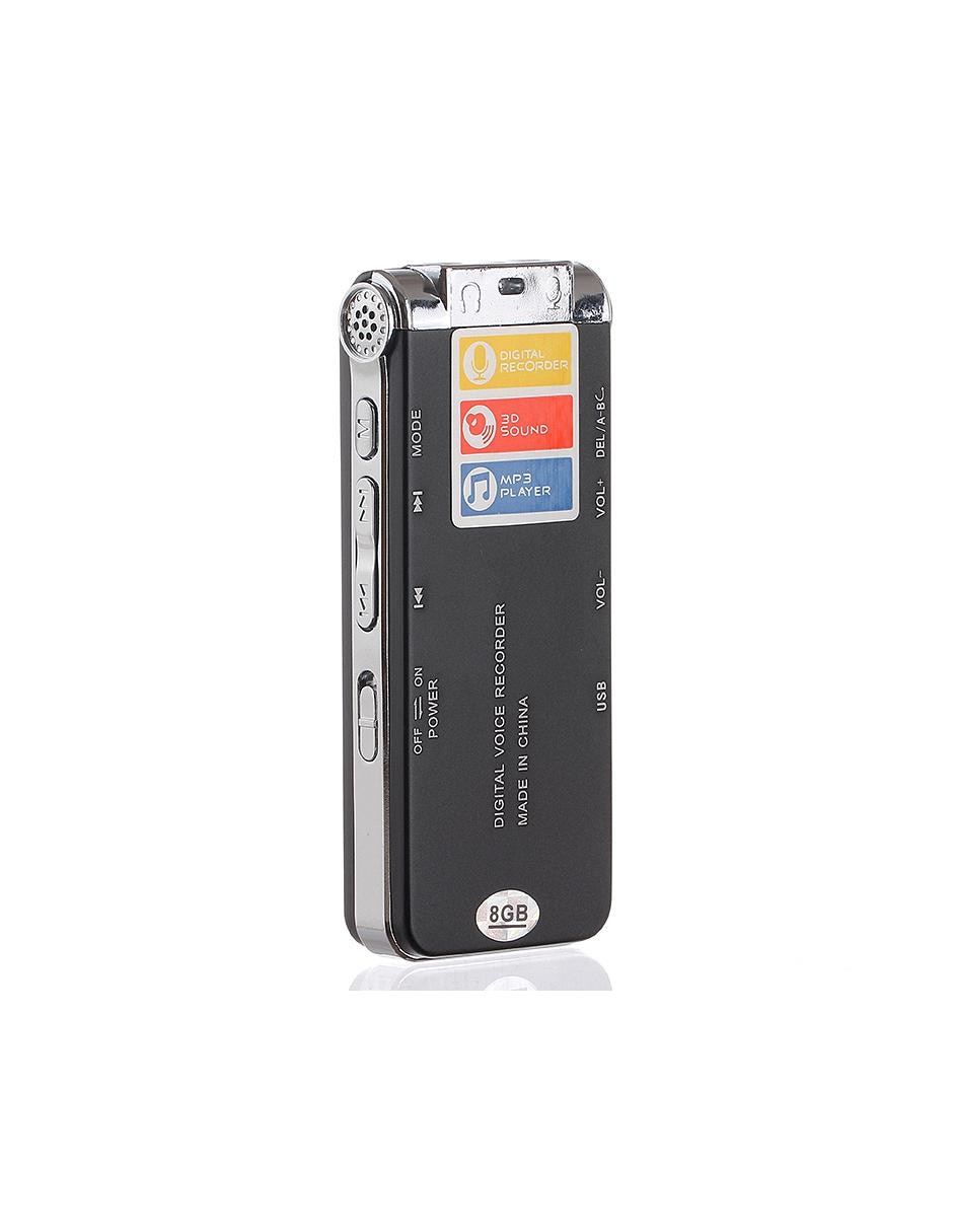 Mini Grabadora de Voz Espia USB 16gb Grabacion en Alta Calidad Metalico  Elegante V1