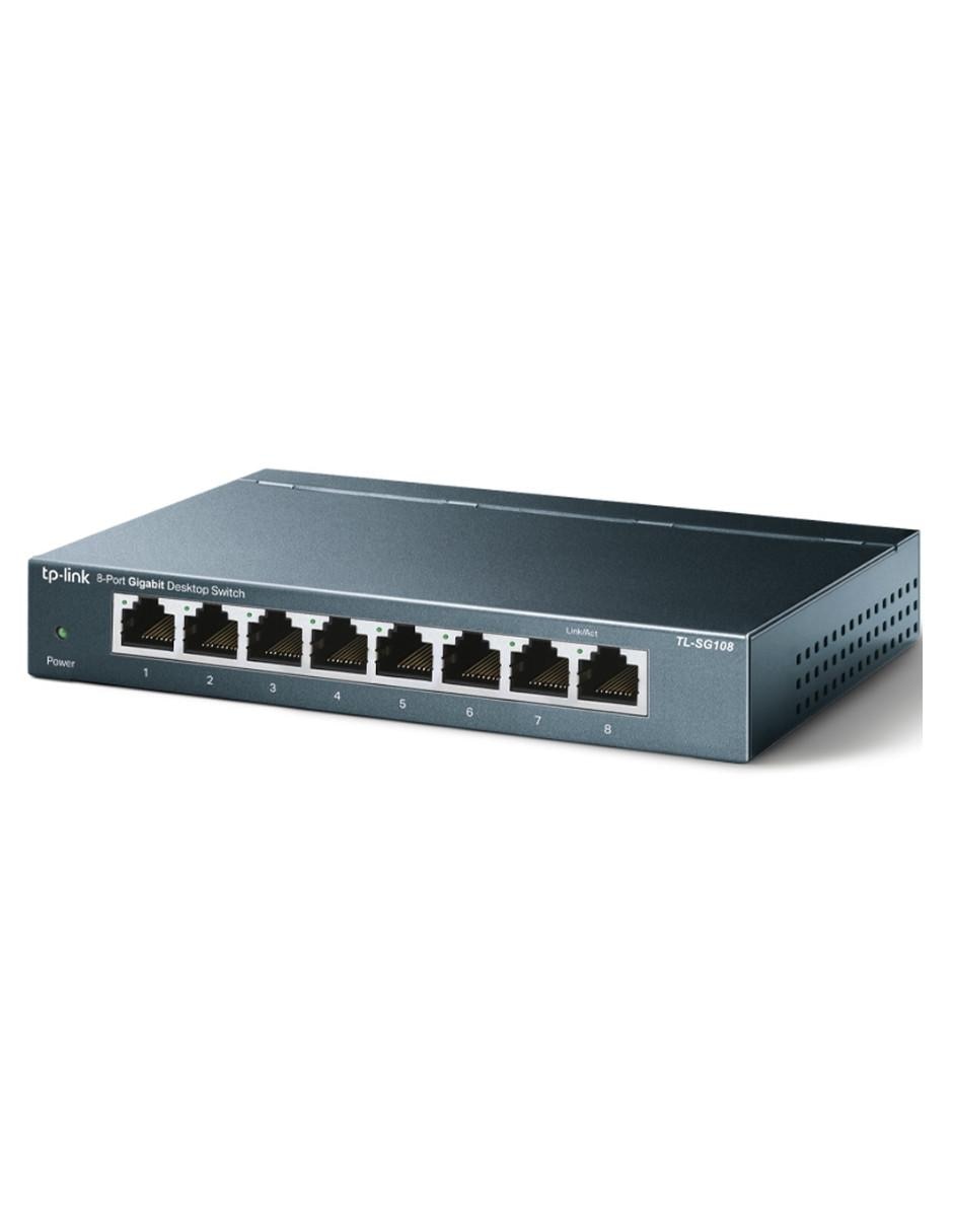Switch TP-Link TL-SG108 8 Puertos IEEE Gigabit Ethernet 10/100/1000Mbps 2