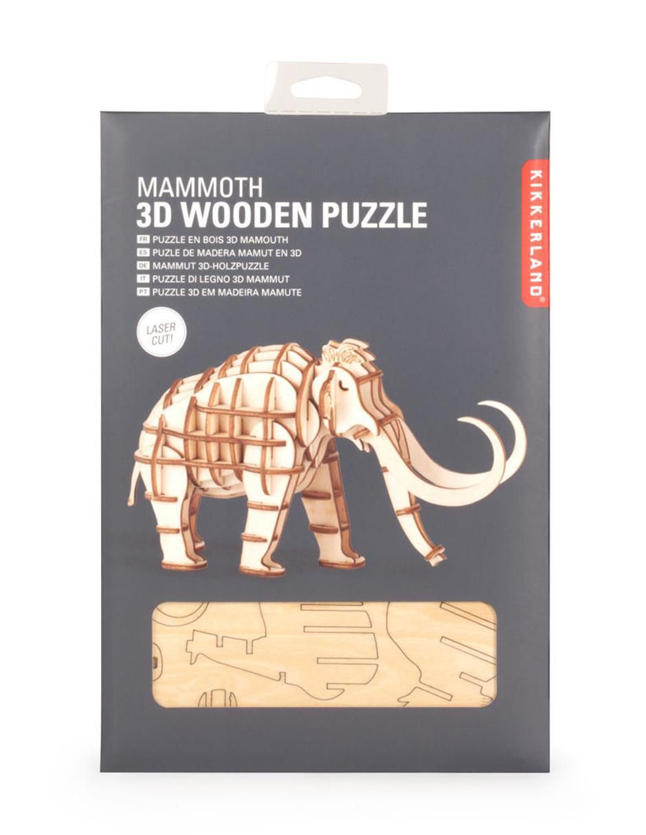 Rompecabezas de madera 3D Mamut 2