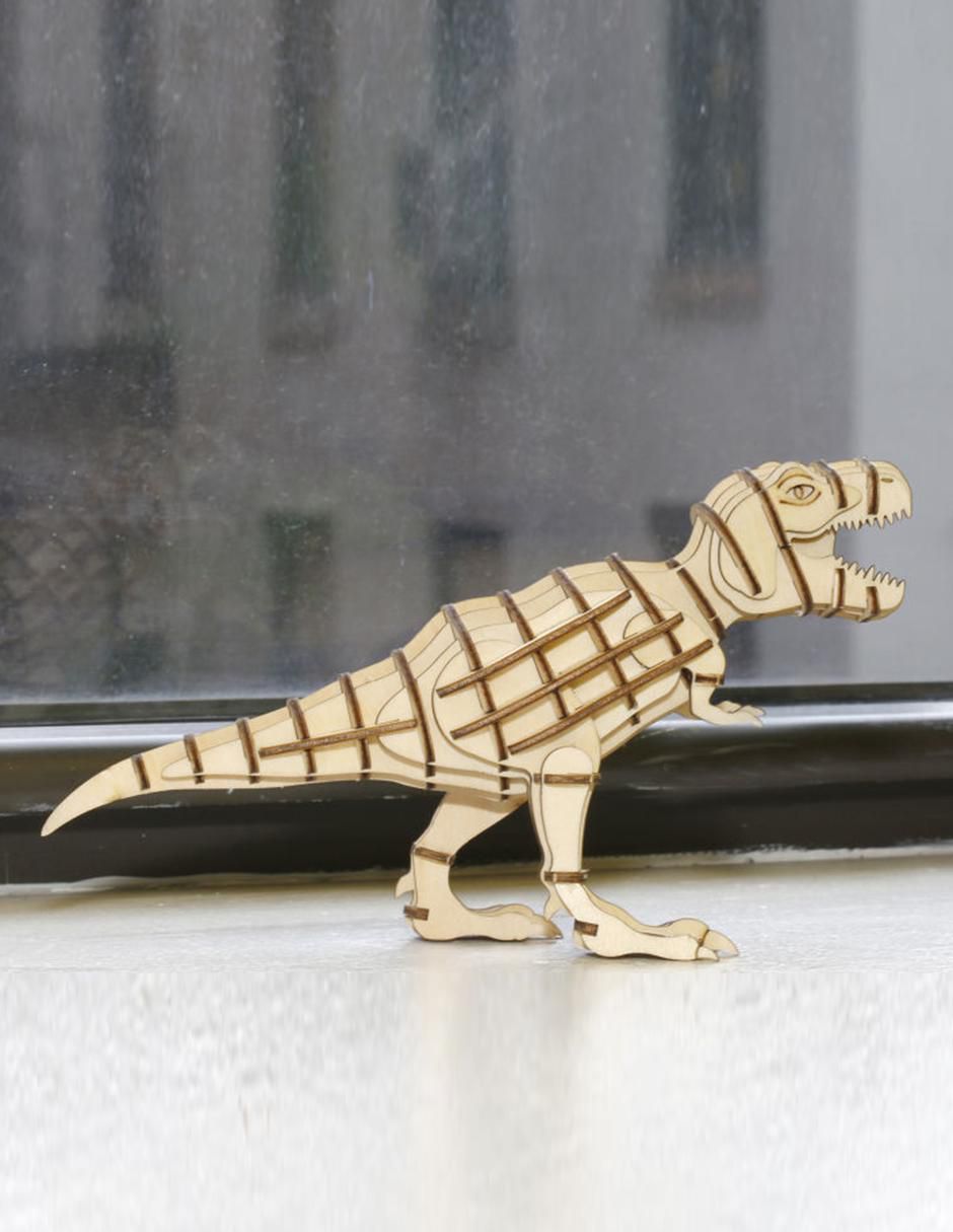 Rompecabezas de madera 3D T-Rex 2