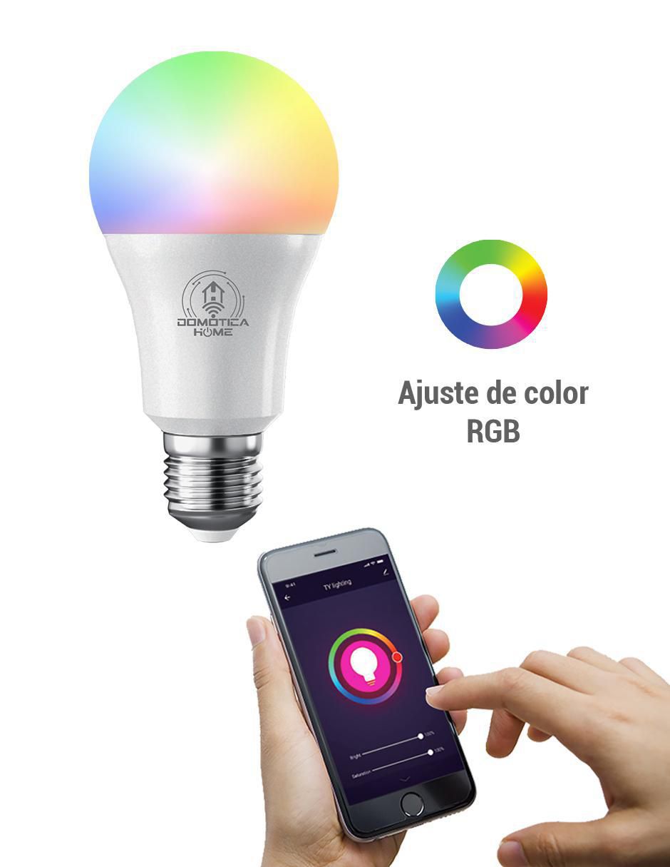 Foco Inteligente De Colores Con Wifi, Luz Led RGB, Compatible IOS/Android -  ELE-GATE