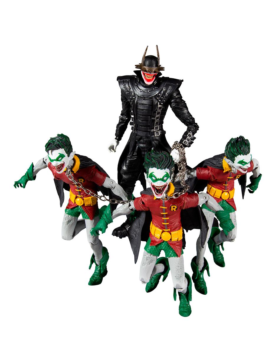 Set Figuras de Colección Batman que Ríe y Robin 