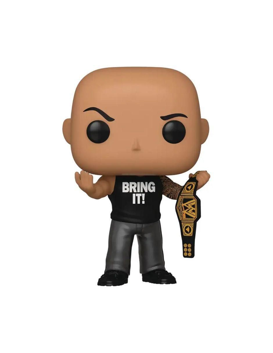 Pop The Rock With Championship Belt EE Exclusivo WWE 2