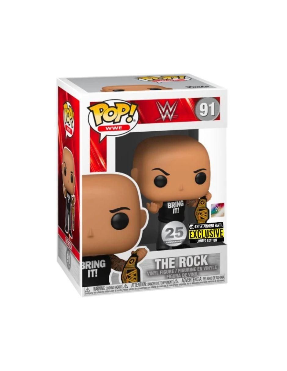 Pop The Rock With Championship Belt EE Exclusivo WWE 3