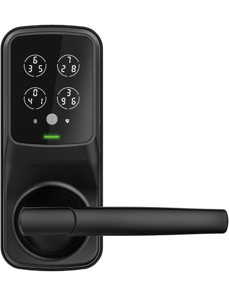  Lockly Secure Plus, cerradura de puerta de entrada sin llave, cerraduras  inteligentes para puerta delantera, cerrojo de seguridad inteligente,  teclado PIN Genie®, sensor biométrico de huellas : Electrónica