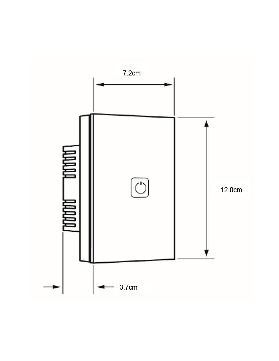 Apagador Inteligente Wi-Fi TSWI1MVBTCW 7