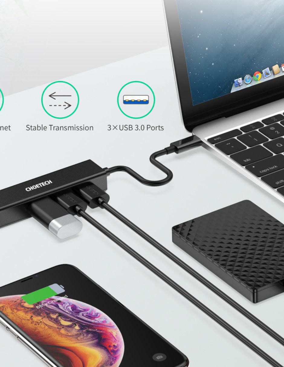 Cable USB C a tipo USB de 15 cm 3