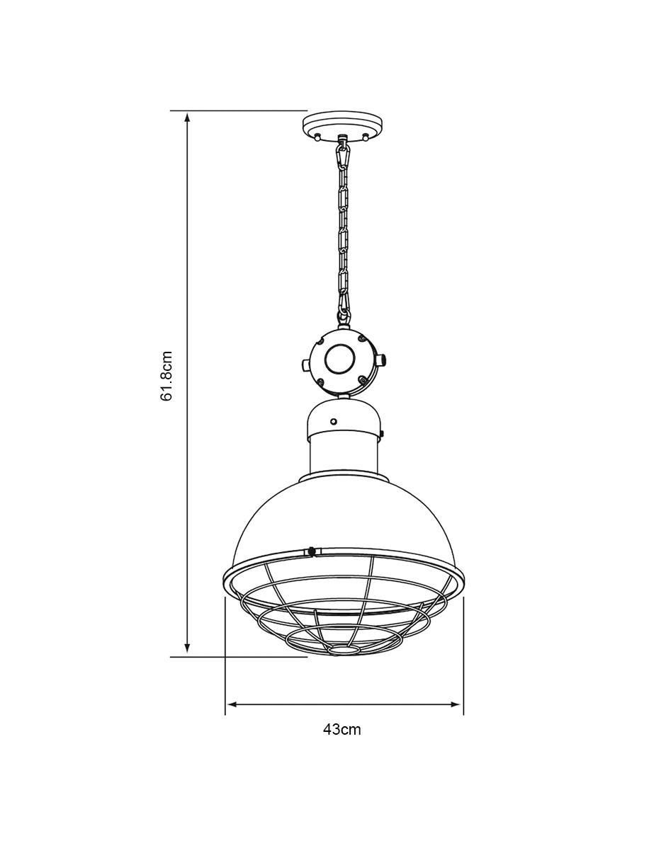 Lámpara incandescente y led Bessel 6