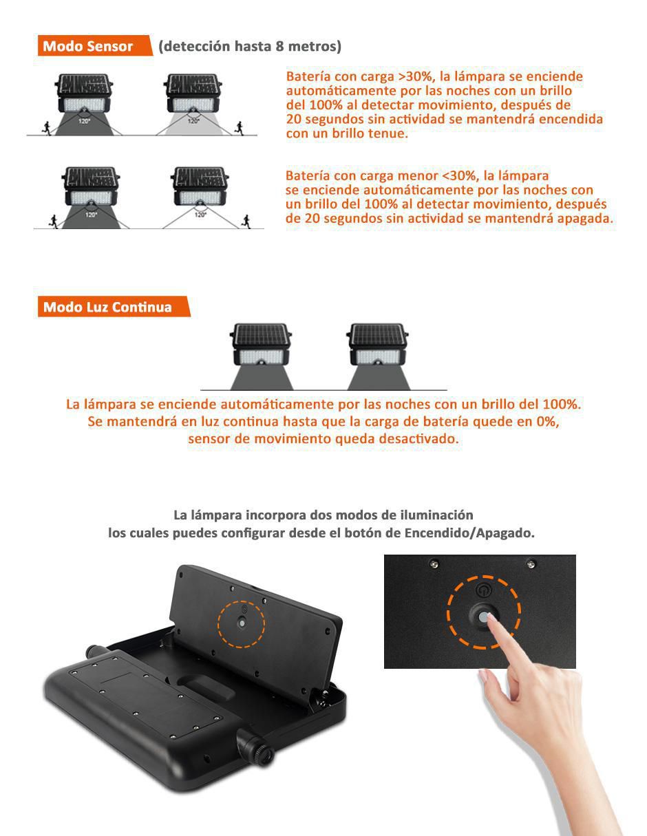 Lámpara solar LED 3