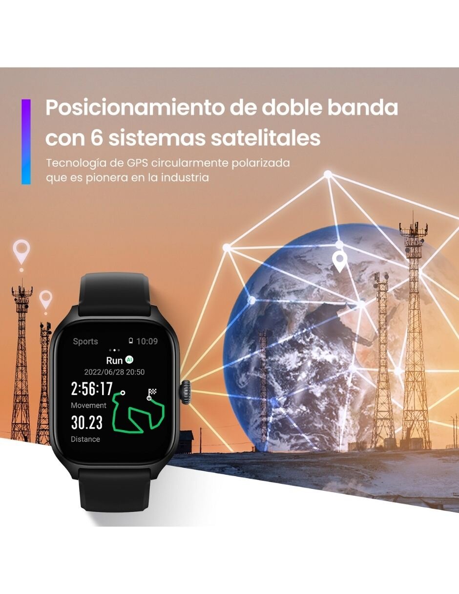 Smartwatch Gts 4 unisex con GPS 7