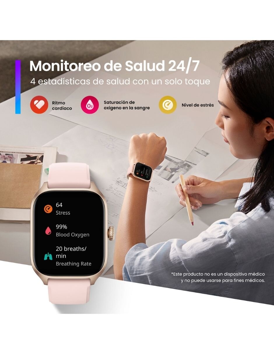 Smartwatch Gts 4 unisex con GPS 9