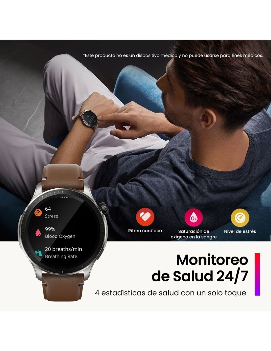 Smartwatch Gtr 4 unisex con GPS 13