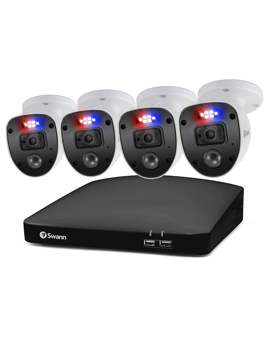 Kit 4 cámaras de seguridad inalámbrica Full HD 90° con capacidad para grabar para interior y exterior 2