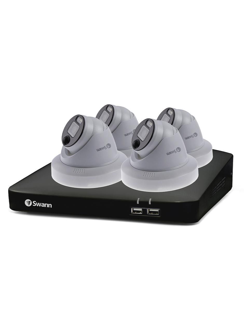 DVR 8 canales de seguridad inalámbrica Full HD 90° con capacidad para grabar para interior y exterior 2