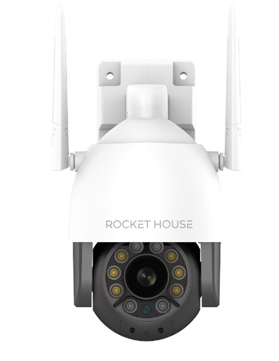Cámara individual de seguridad inalámbrica Full HD 360° con capacidad para grabar para exterior