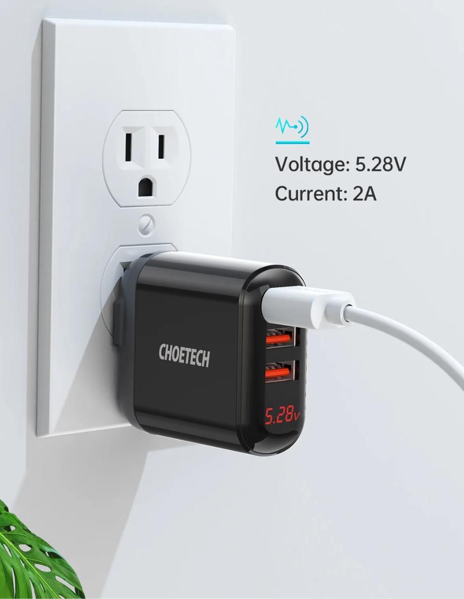 Cargador pared USB 3