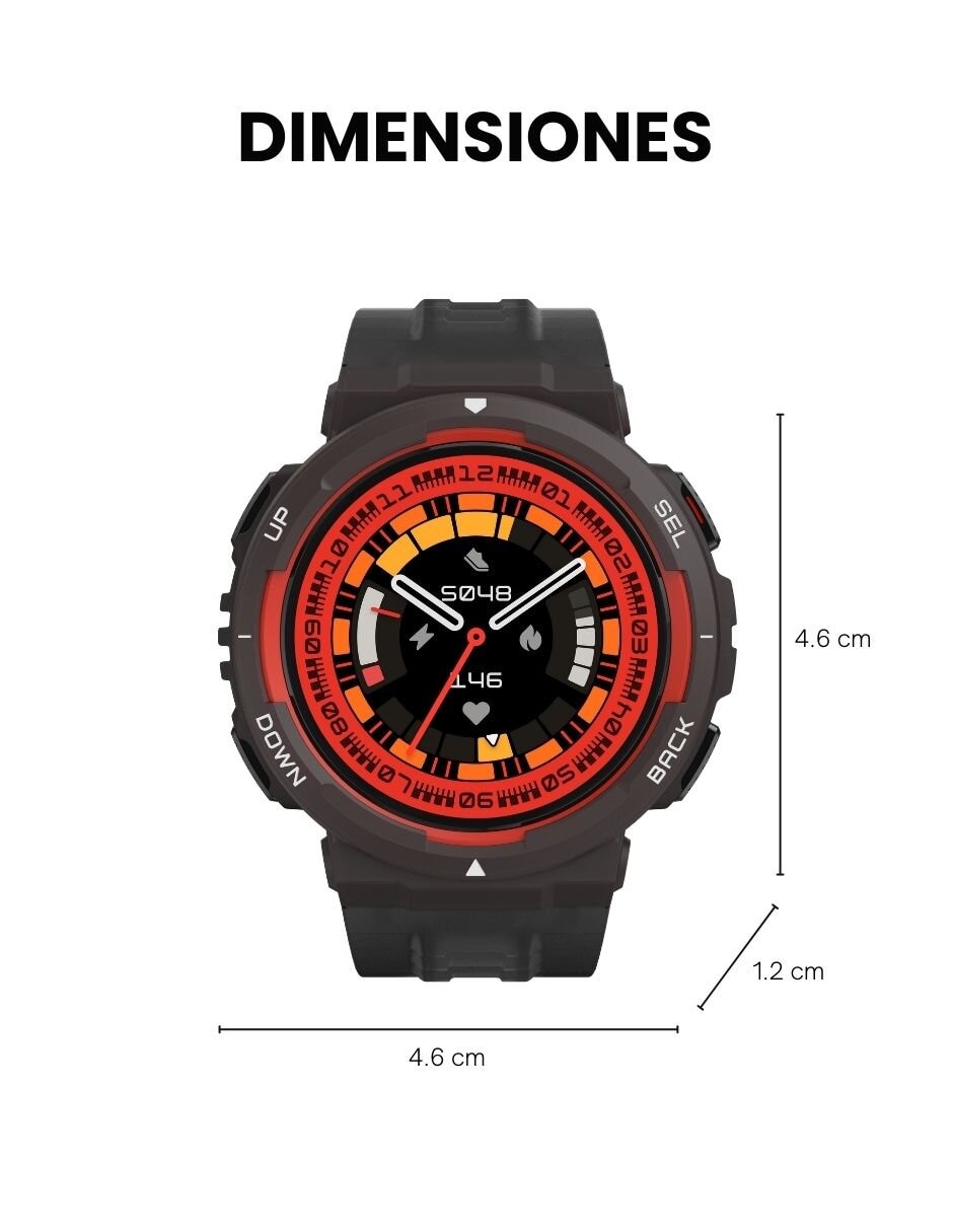 Smartwatch Amazfit Active Edg,45 MM,NEGR
