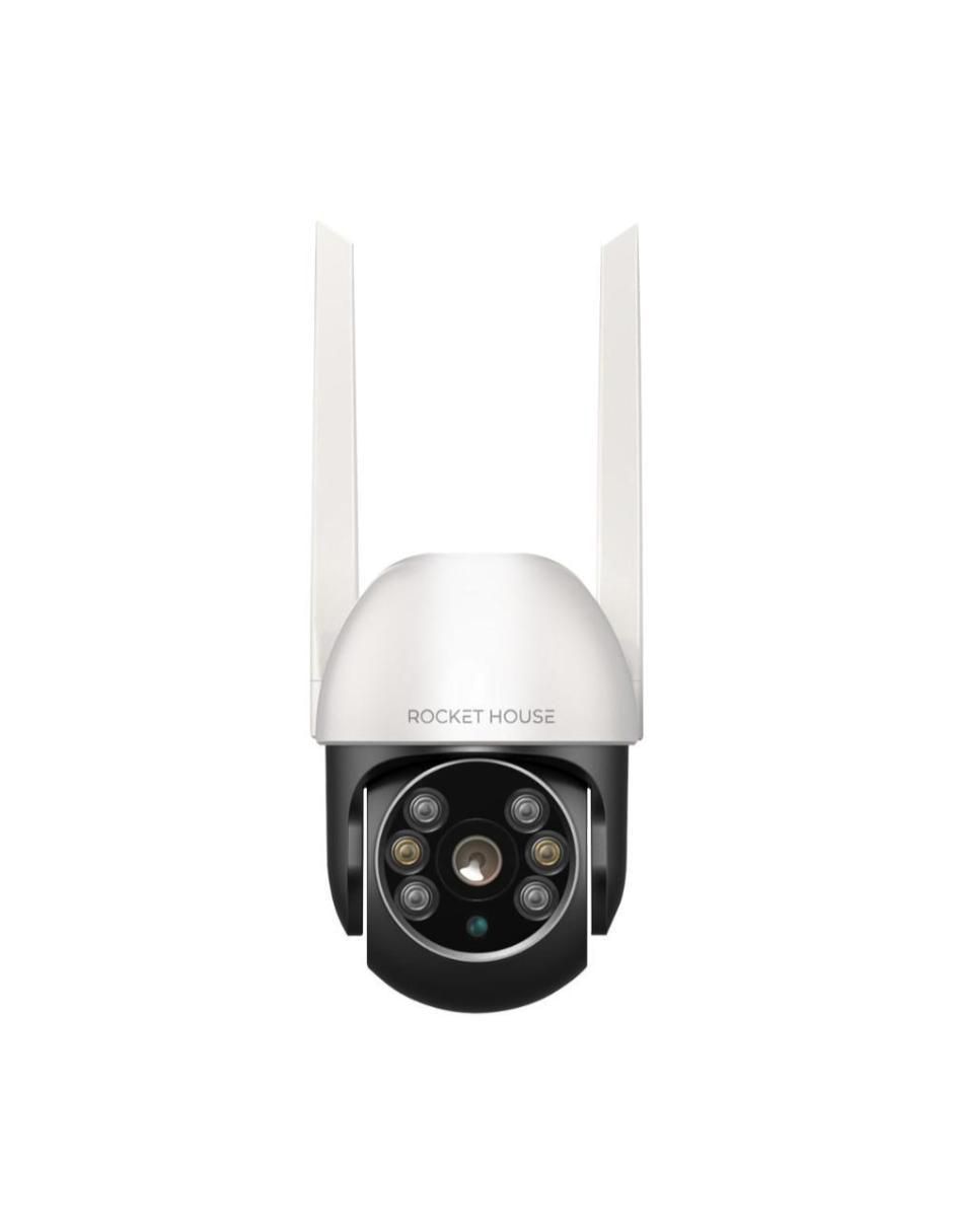 Cámara individual de seguridad alámbrica HD 360° con capacidad para grabar para interior y exterior