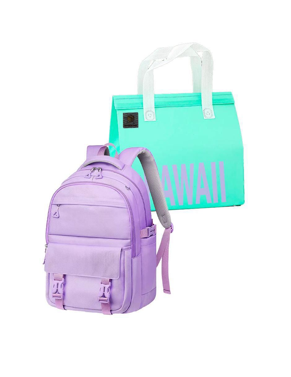 Mochila escolar Kawaii impermeable unisex 8