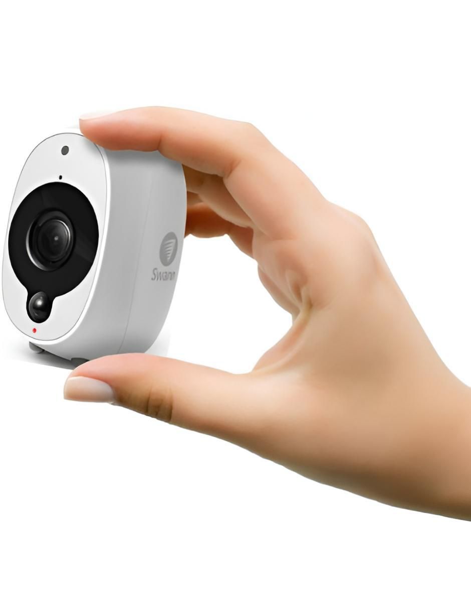 Cámara individual de seguridad inalámbrica Full HD 120° a 170° con capacidad para grabar visión nocturna para interior y exterior 3
