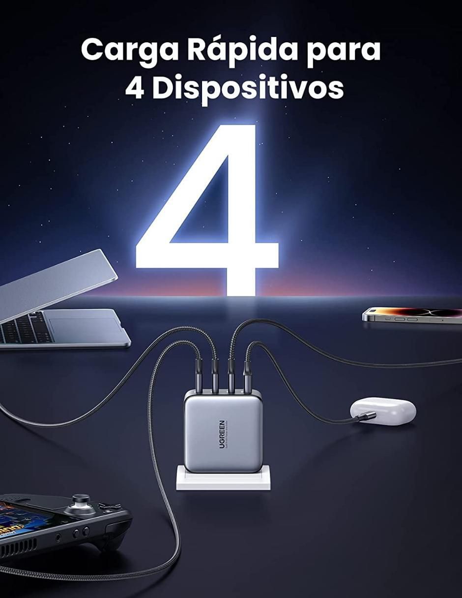 Cargador pared USB + USB tipo C 2