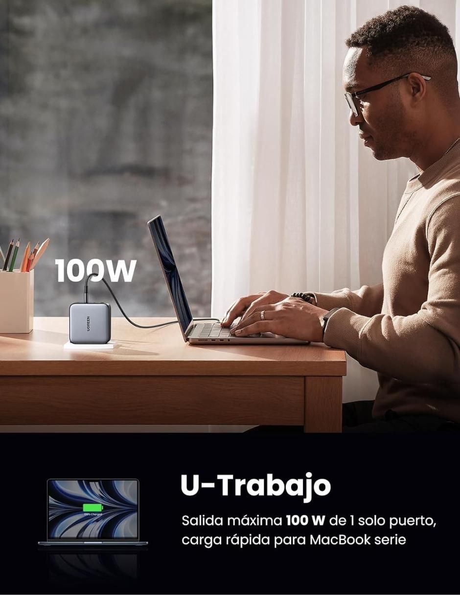Cargador pared USB + USB tipo C 6