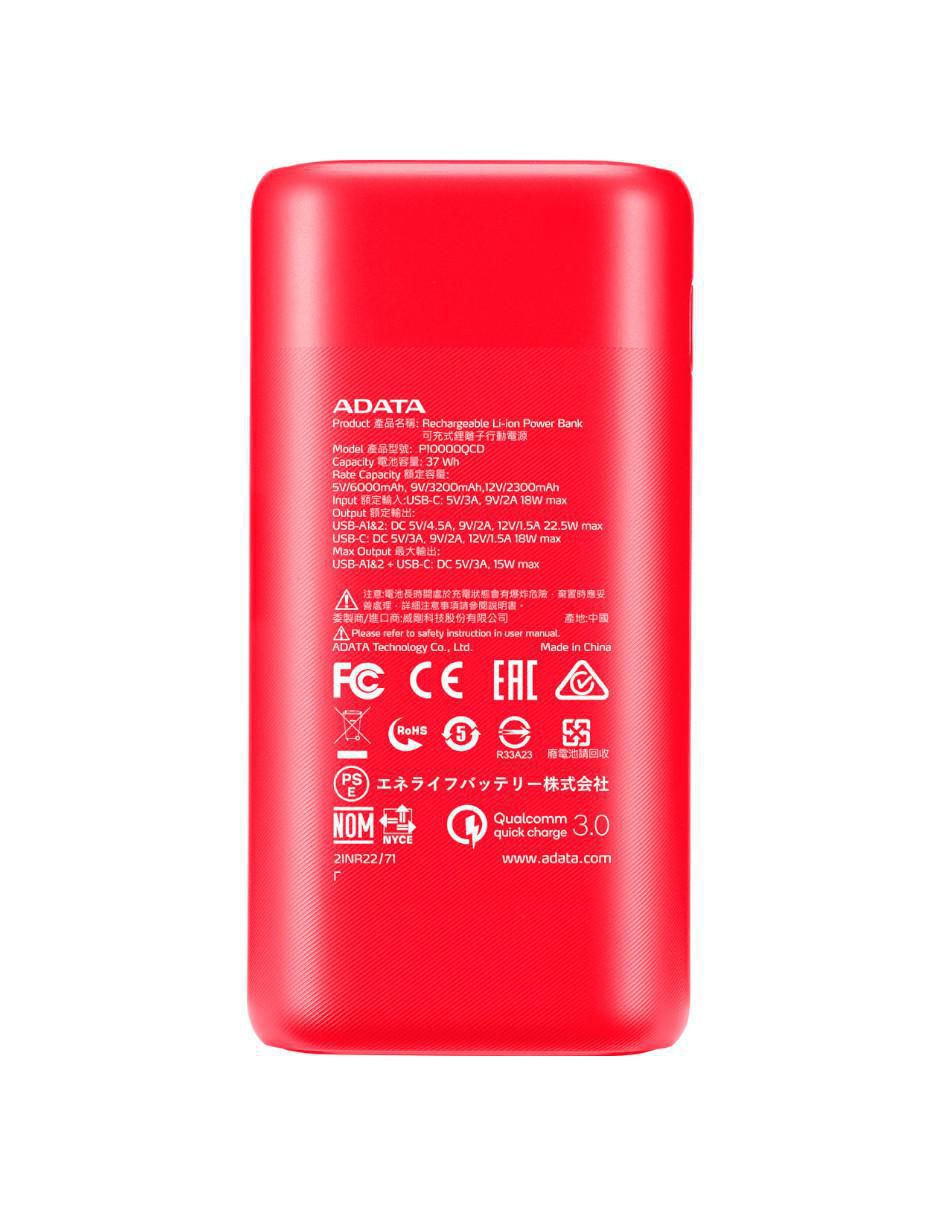 Batería portátil 20000 mAh P20000QCD 5