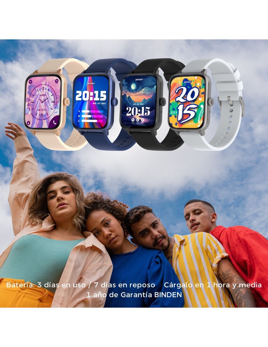 Smartwatch Binden ERA D,SIN TAMAÑO,BLANC